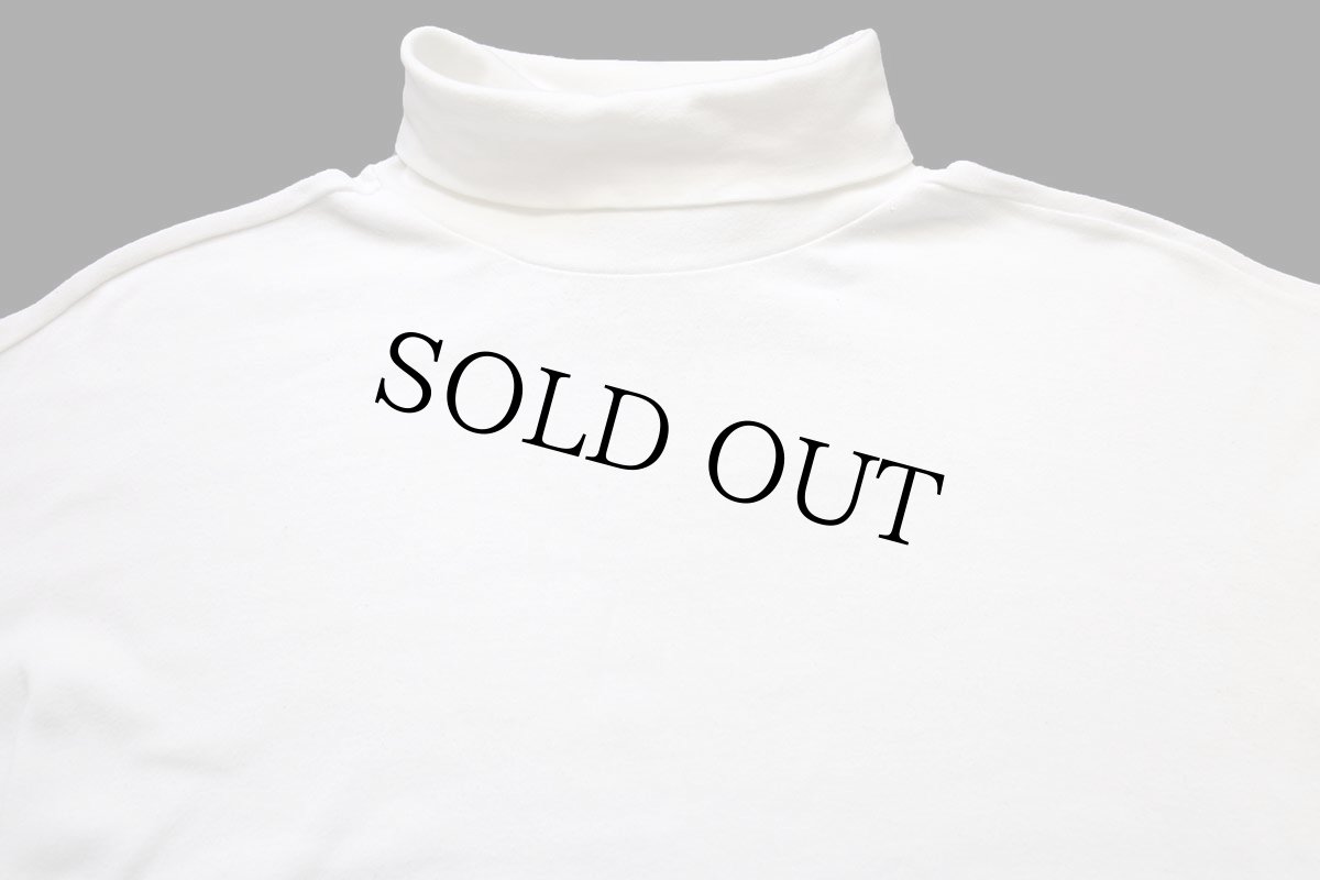 画像3: 90s EddieBauerエディーバウアー 無地 タートルネック コットン 長袖Tシャツ 白 L (3)