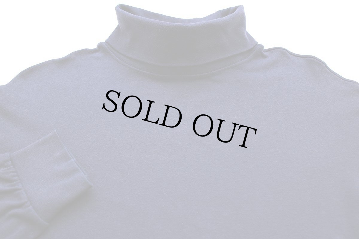 画像4: 90s USA製 ROUNDTREE&YORKE 無地 タートルネック コットン 長袖Tシャツ 紺 XL (4)