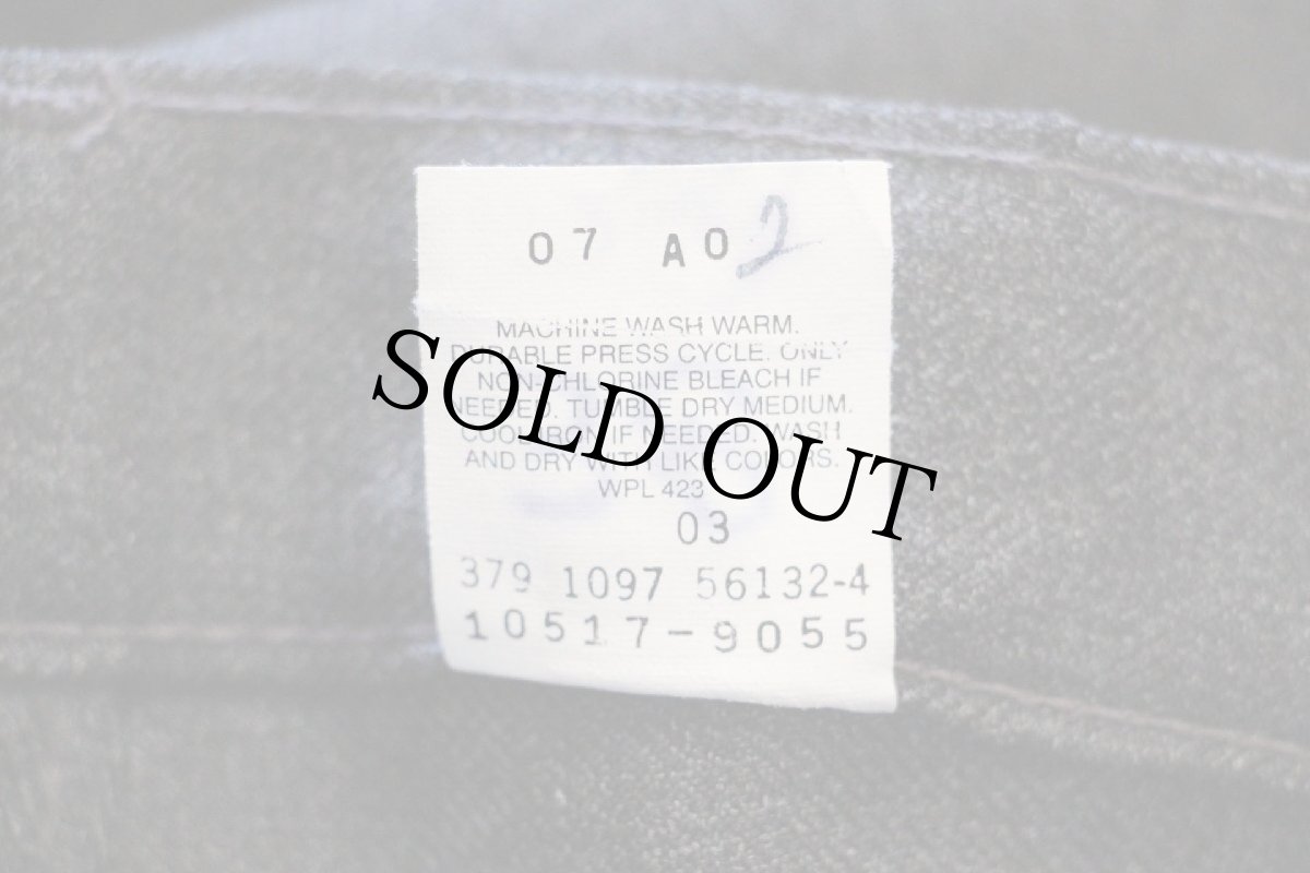 画像7: 90s USA製 Levi'sリーバイス 517 ポリエステルパンツ チャコールグレー w38 L30★112 スタプレ (7)