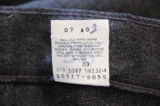 画像7: 90s USA製 Levi'sリーバイス 517 ポリエステルパンツ チャコールグレー w38 L30★112 スタプレ (7)