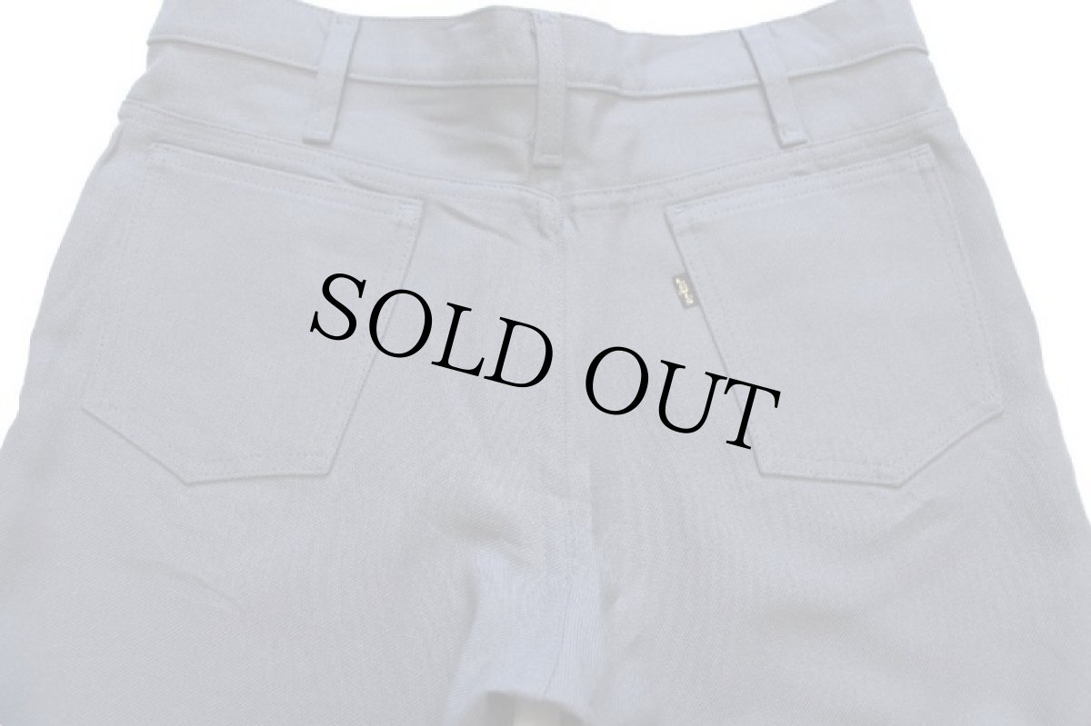 画像5: 90s USA製 Levi'sリーバイス 517 ポリエステルパンツ グレー w34 L30★123 スタプレ (5)