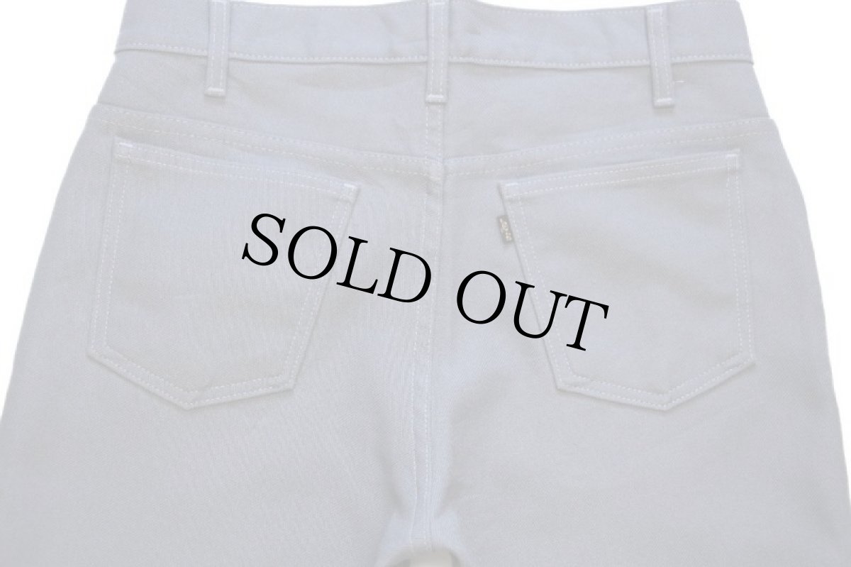 画像5: 90s USA製 Levi'sリーバイス 517 ポリエステルパンツ グレー w32★121 スタプレ (5)