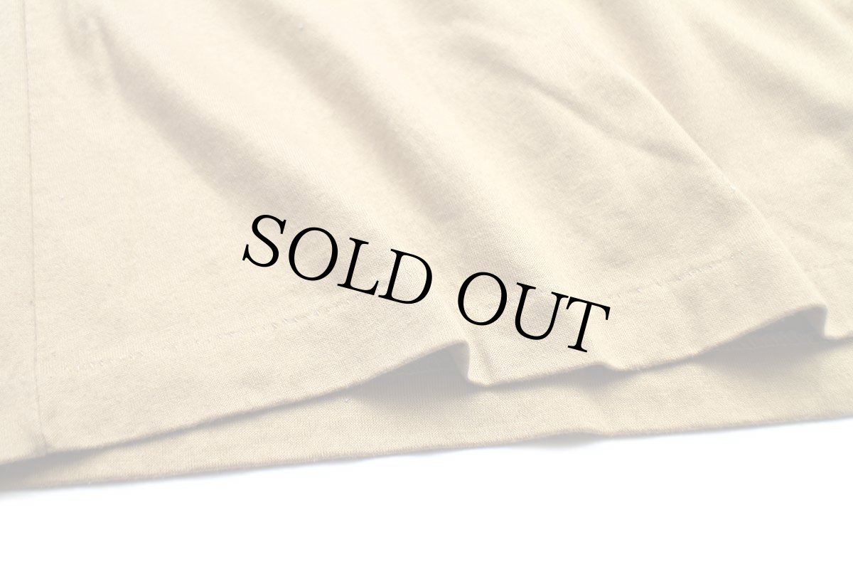 画像6: 90s USA製 LANDS'ENDランズエンド 無地 タートルネック コットン 長袖Tシャツ ライトブラウン W-L (6)