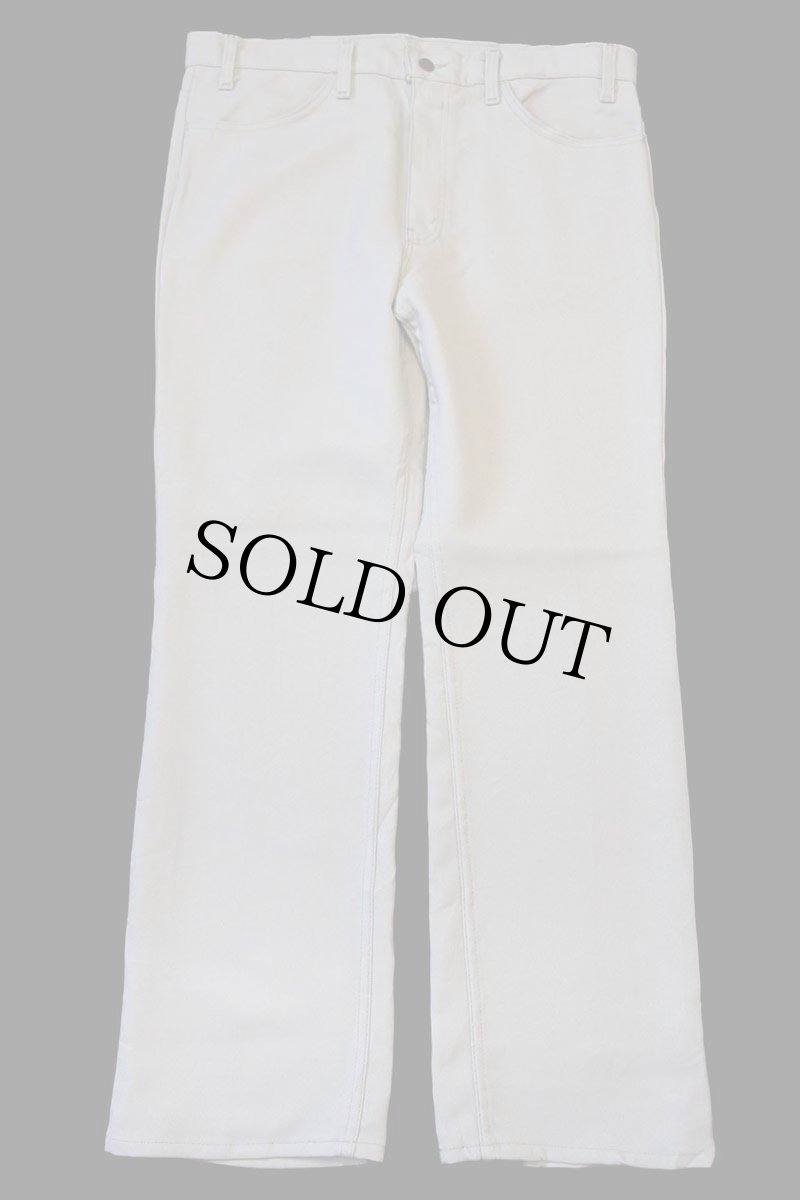 画像2: 90s USA製 Levi'sリーバイス 517 ポリエステルパンツ ベージュ w36 L31★134 スタプレ (2)