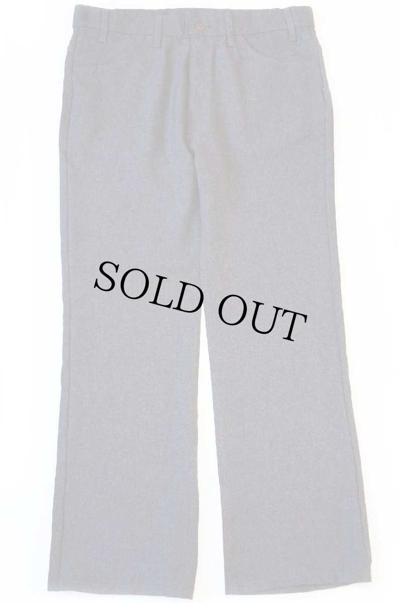 画像2: 90s USA製 Levi'sリーバイス 517 ポリエステルパンツ チャコールグレー w38 L30★112 スタプレ (2)