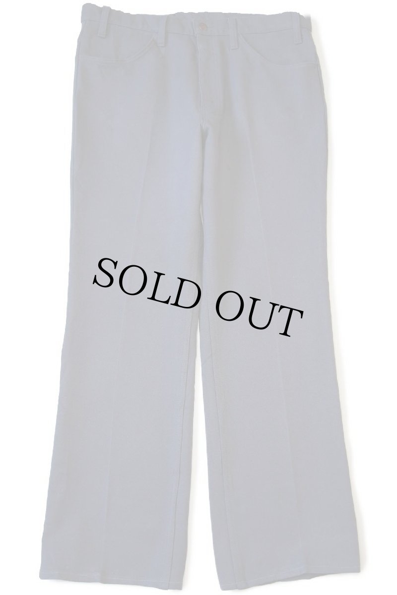 画像2: 90s USA製 Levi'sリーバイス 517 ポリエステルパンツ ダークグレー W36 L32★125 スタプレ (2)