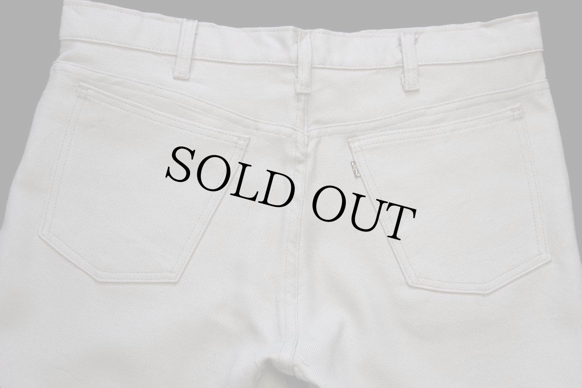 画像5: 90s USA製 Levi'sリーバイス 517 ポリエステルパンツ ベージュ w36 L31★134 スタプレ (5)