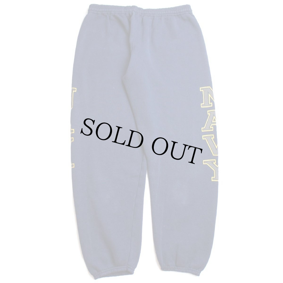 画像3: 90s USA製 米軍 NAVY リフレクタープリント スウェットパンツ 紺 M (3)