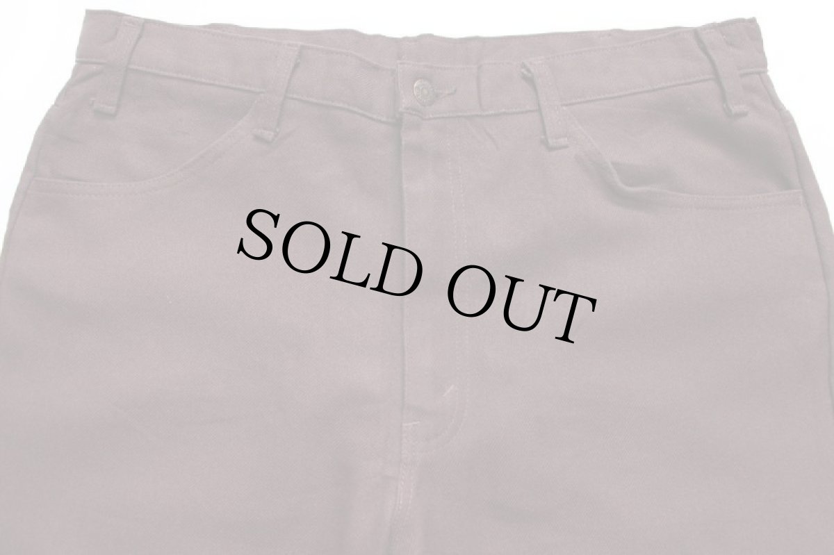 画像4: 80s USA製 Levi'sリーバイス 517 ポリエステルパンツ 焦げ茶 w38 L30★100 スタプレ (4)