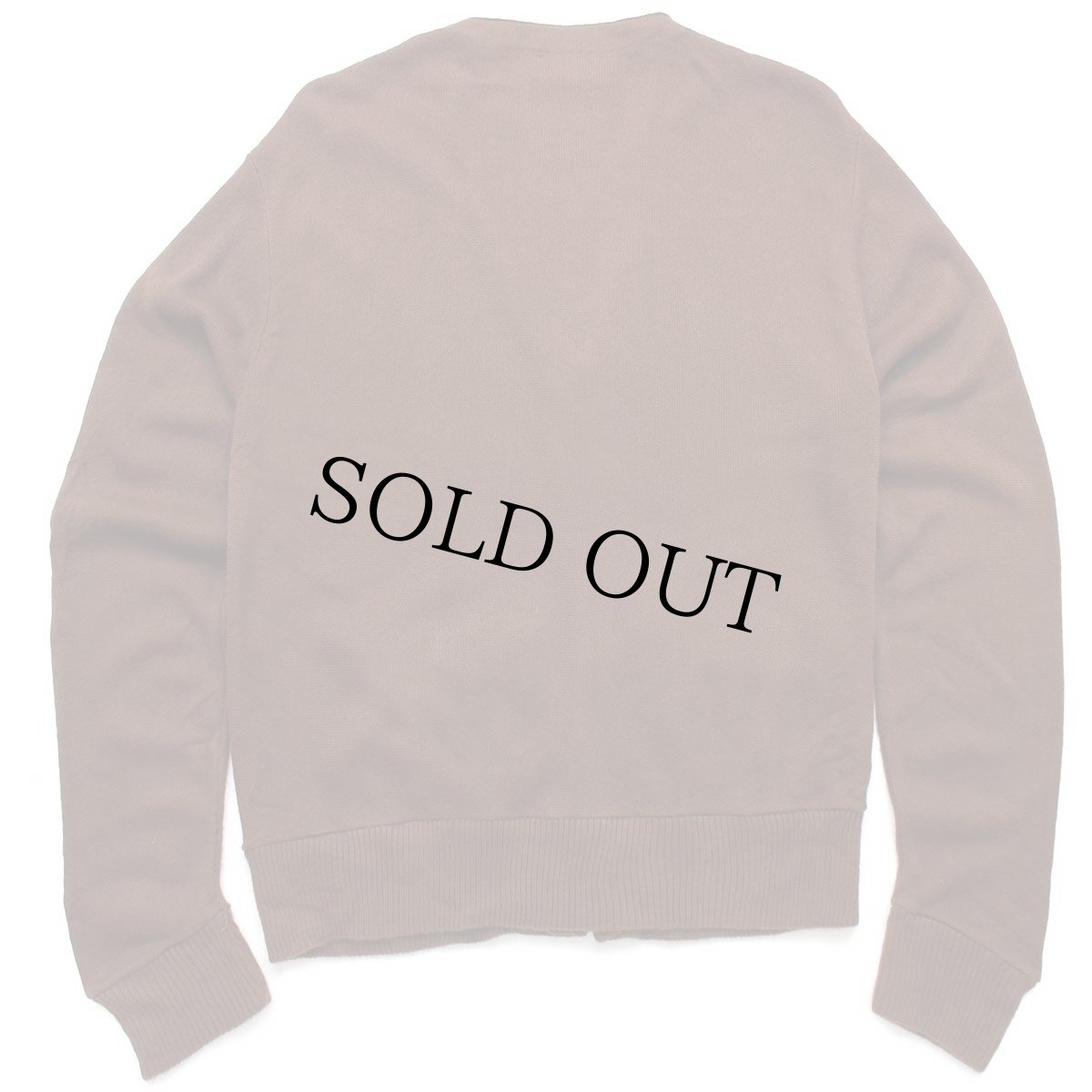 画像2: 80s USA製 CAMPUS 無地 パール編み アクリルニット カーディガン 茶 XL (2)