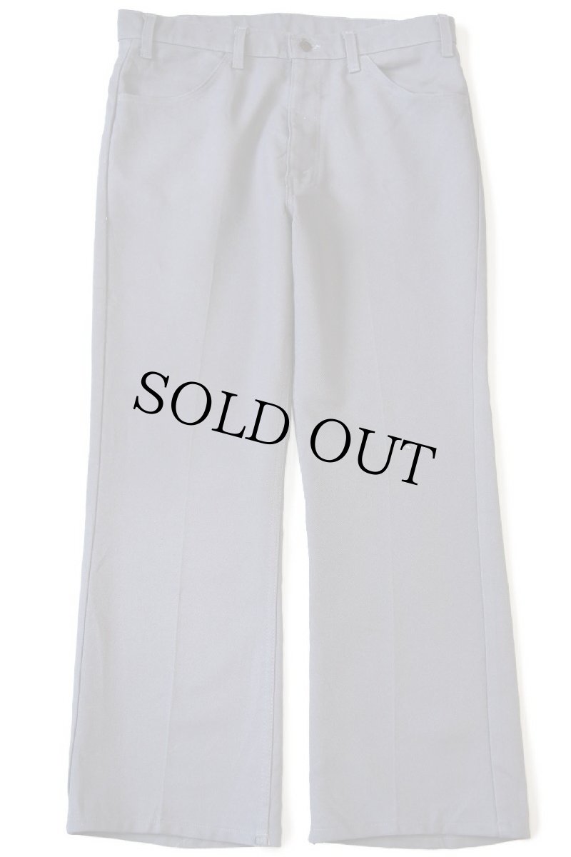 画像2: 80s USA製 Levi'sリーバイス 517 ポリエステルパンツ グレー w36★116 スタプレ (2)