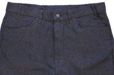 画像4: 90s USA製 Levi'sリーバイス 517 ポリエステルパンツ チャコールグレー w38 L30★112 スタプレ (4)