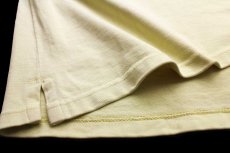 画像5: 90s ポロ ラルフローレン ワンポイント ショルダー＆エルボーパッチ付き コットン ラガーシャツ 薄黄 XL (5)