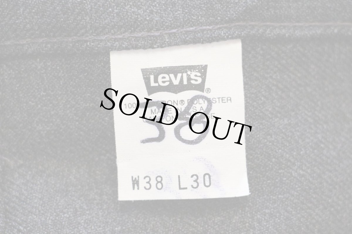 画像6: 90s USA製 Levi'sリーバイス 517 ポリエステルパンツ チャコールグレー w38 L30★112 スタプレ (6)