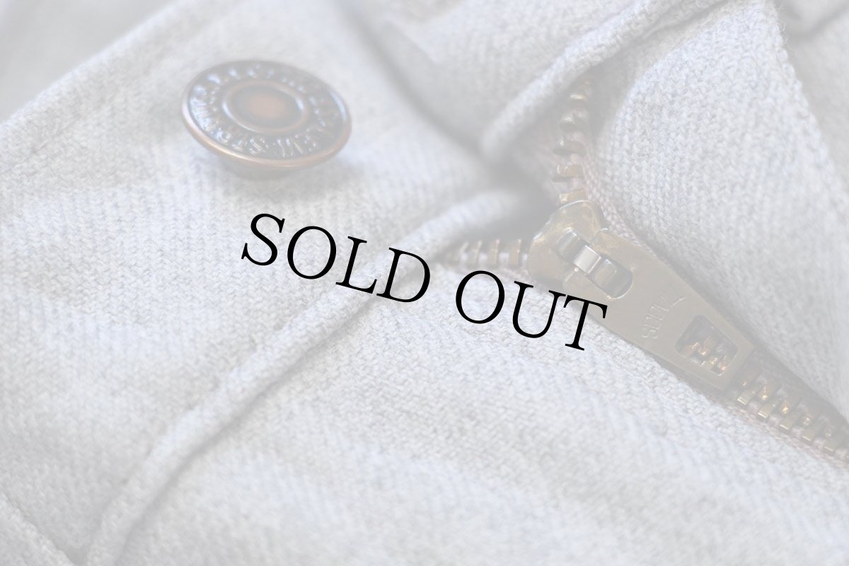 画像8: 90s USA製 Levi'sリーバイス ポリエステルパンツ 杢ライトグレー w33 L32★128 スタプレ (8)