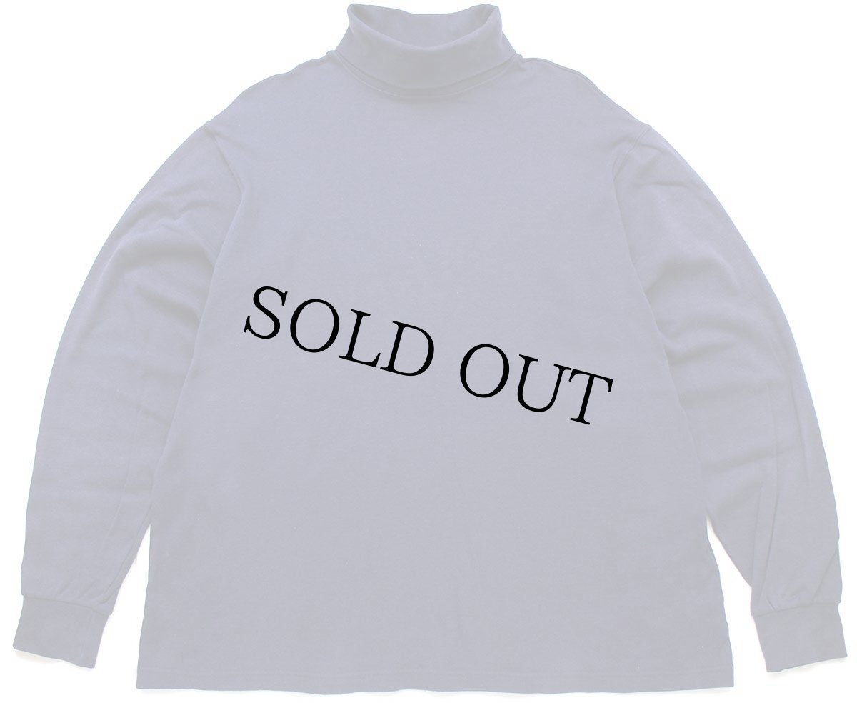 画像2: 90s USA製 ROUNDTREE&YORKE 無地 タートルネック コットン 長袖Tシャツ 紺 XL (2)