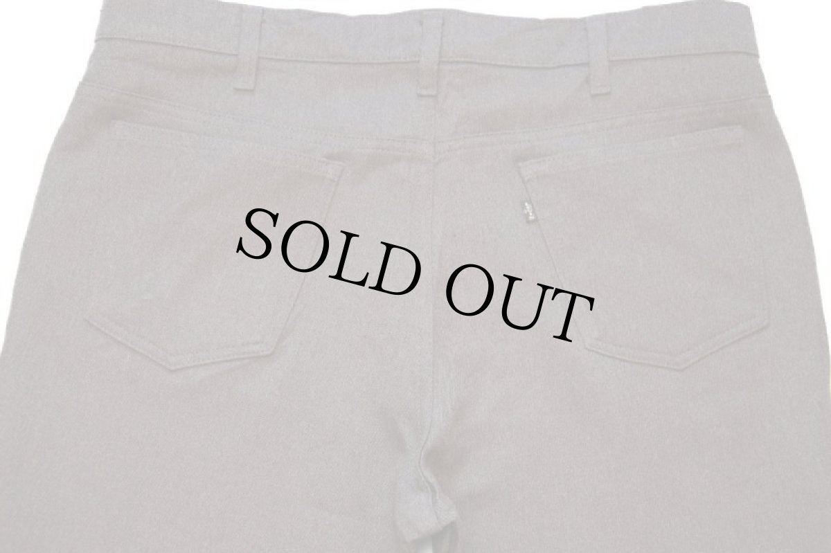 画像5: 80s USA製 Levi'sリーバイス 517 ポリエステルパンツ 杢ブラウン w38★104 スタプレ (5)