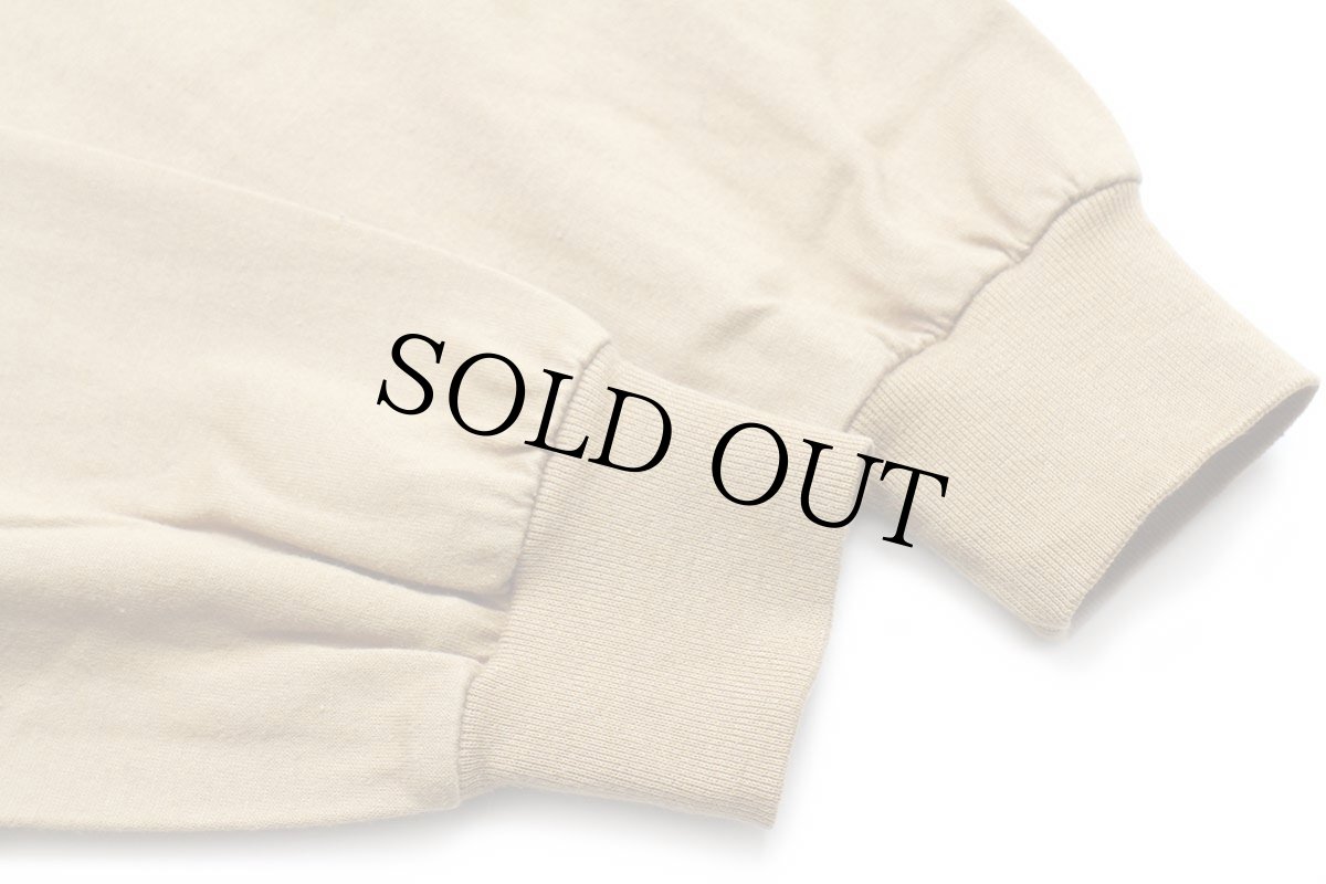 画像7: 90s USA製 LANDS'ENDランズエンド 無地 タートルネック コットン 長袖Tシャツ ライトブラウン W-L (7)