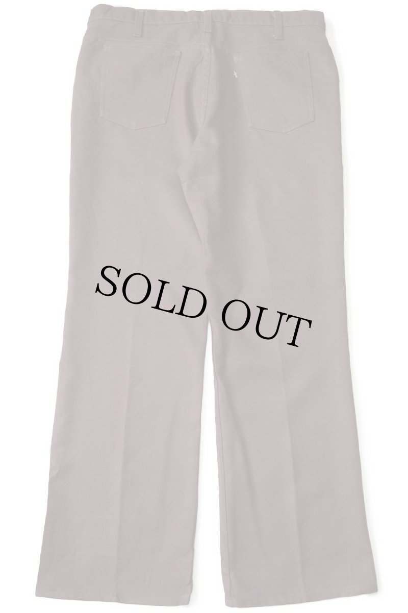 画像3: 80s USA製 Levi'sリーバイス 517 ポリエステルパンツ 焦げ茶 w38 L30★100 スタプレ (3)