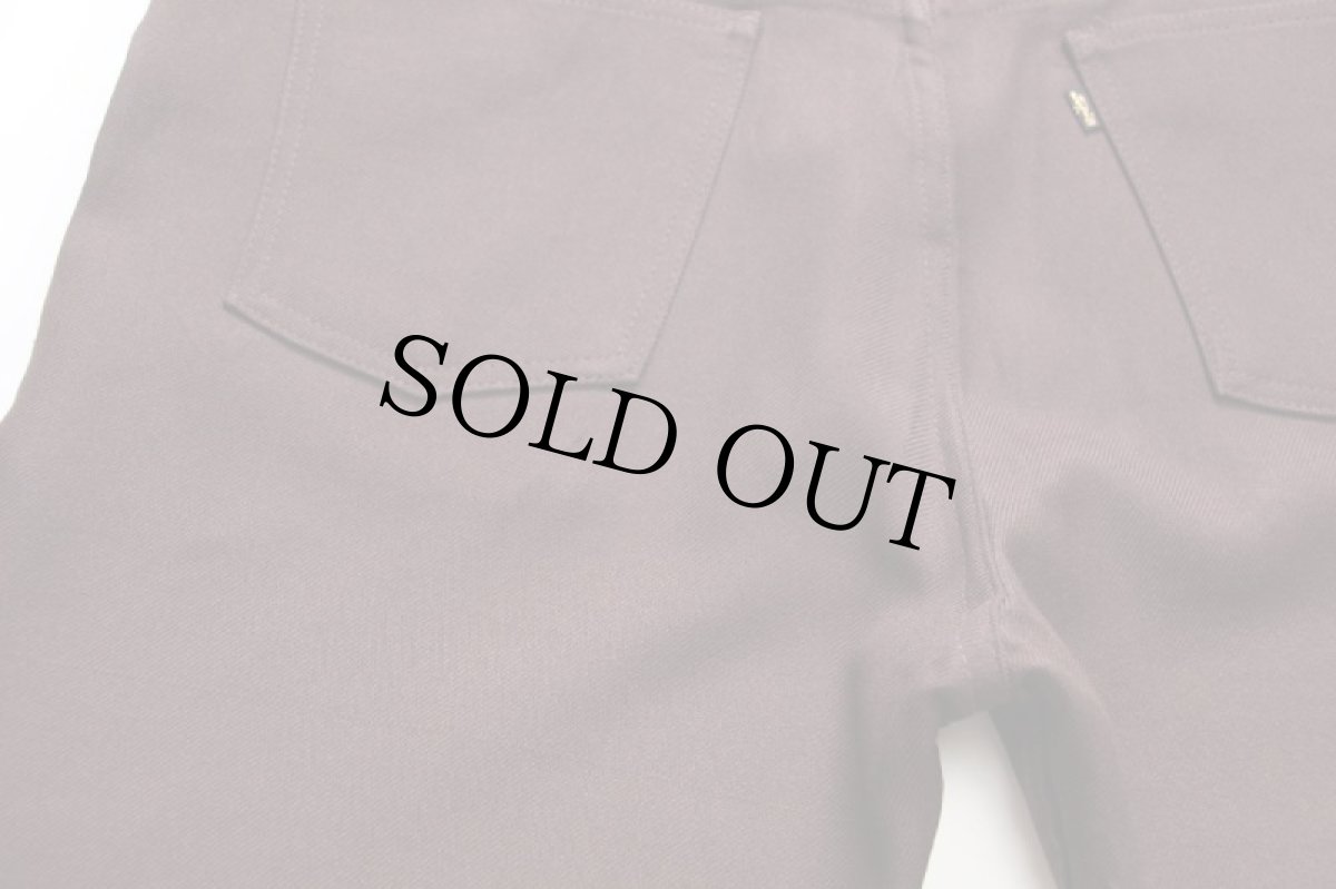 画像5: 90s USA製 Levi'sリーバイス 517 ポリエステルパンツ 焦げ茶 w38 L32★98 スタプレ (5)