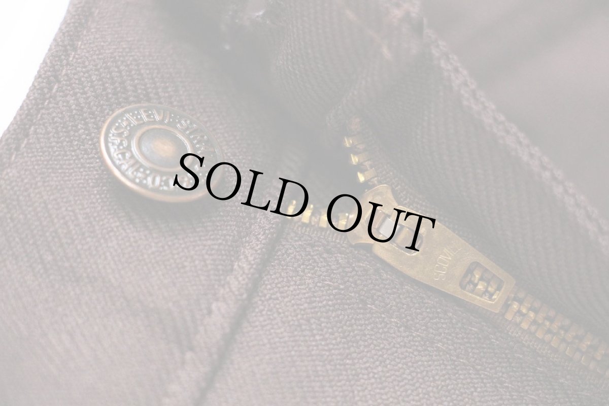 画像7: 80s USA製 Levi'sリーバイス 517 ポリエステルパンツ 焦げ茶 w38 L32★99 スタプレ (7)