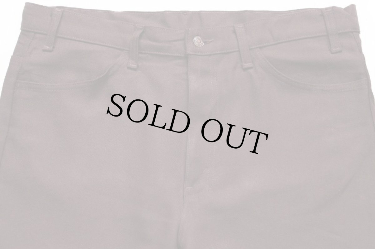 画像4: 90s USA製 Levi'sリーバイス 517 ポリエステルパンツ 焦げ茶 w38 L32★98 スタプレ (4)