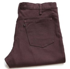 画像1: 90s USA製 Levi'sリーバイス 517 ポリエステルパンツ 焦げ茶 w36 L31★97 スタプレ (1)