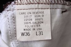 画像6: 90s USA製 Levi'sリーバイス 517 ポリエステルパンツ 焦げ茶 w36 L31★97 スタプレ (6)