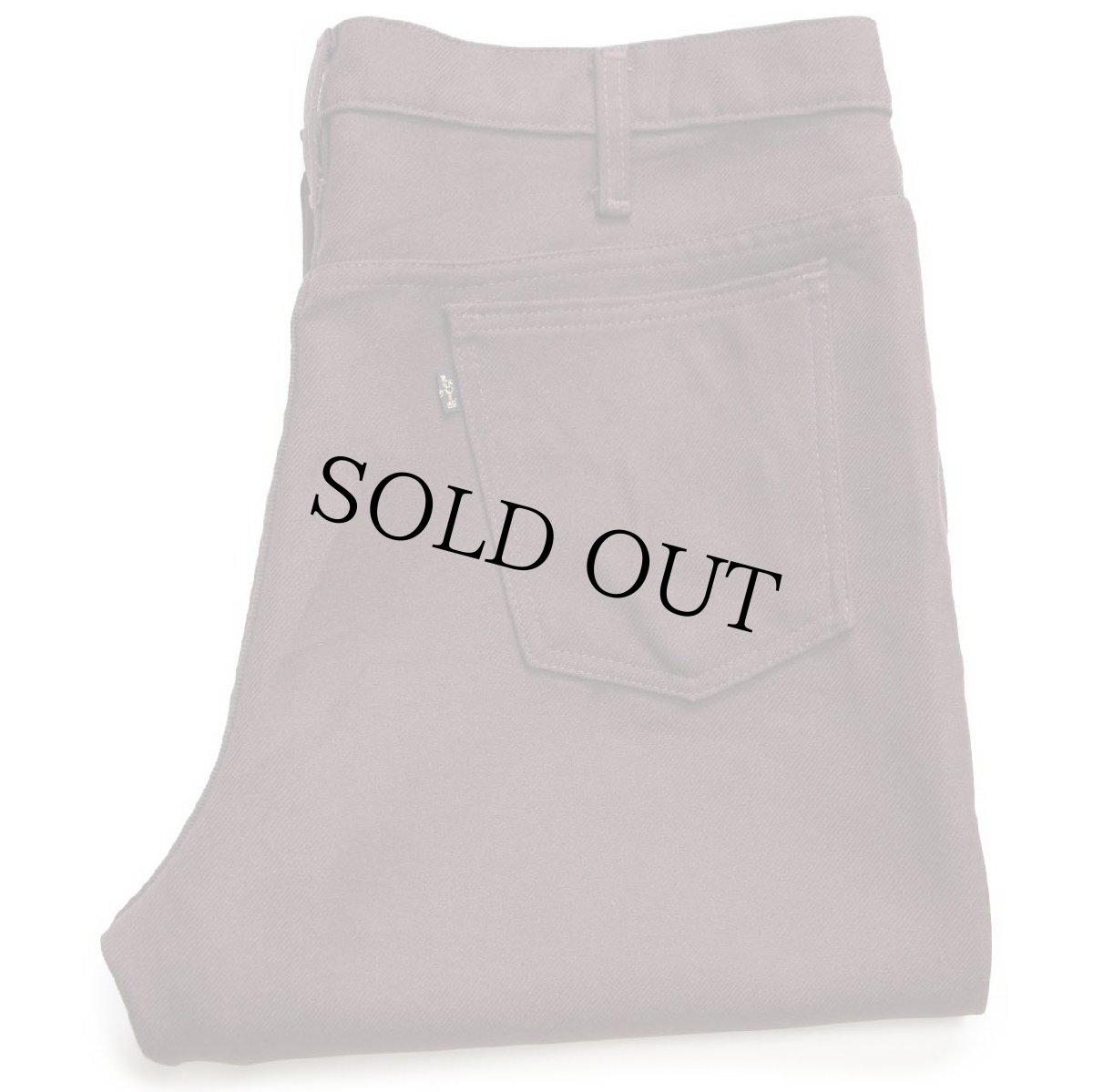 画像1: 80s USA製 Levi'sリーバイス 517 ポリエステルパンツ 焦げ茶 w38 L32★99 スタプレ (1)