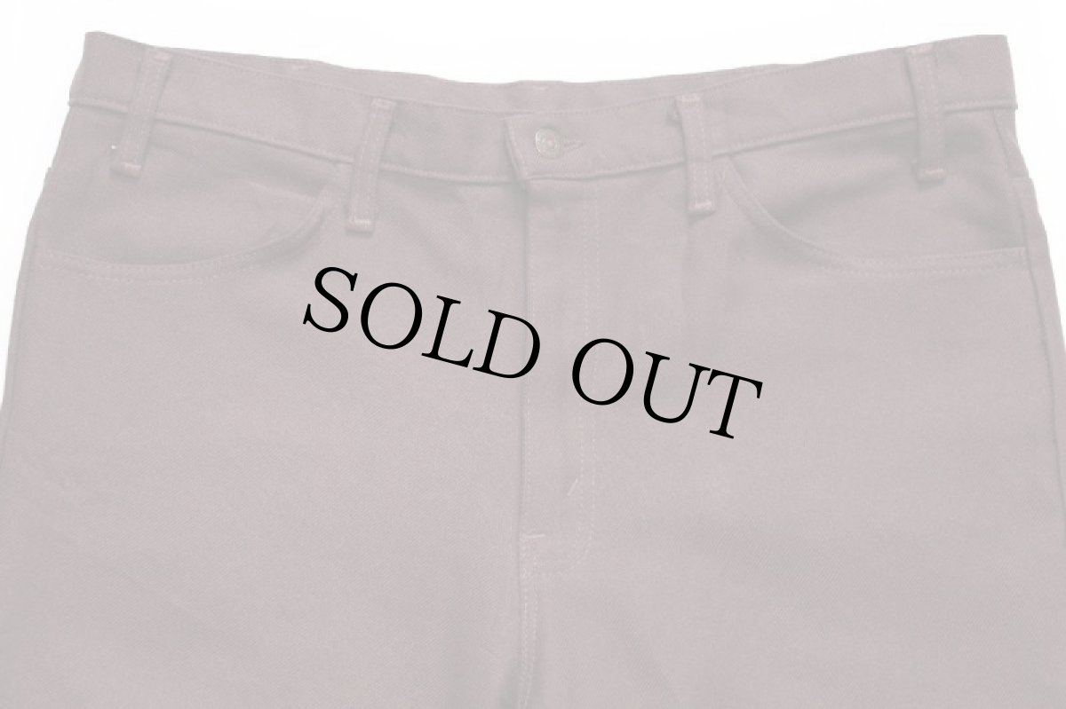 画像4: 80s USA製 Levi'sリーバイス 517 ポリエステルパンツ 焦げ茶 w38 L32★99 スタプレ (4)