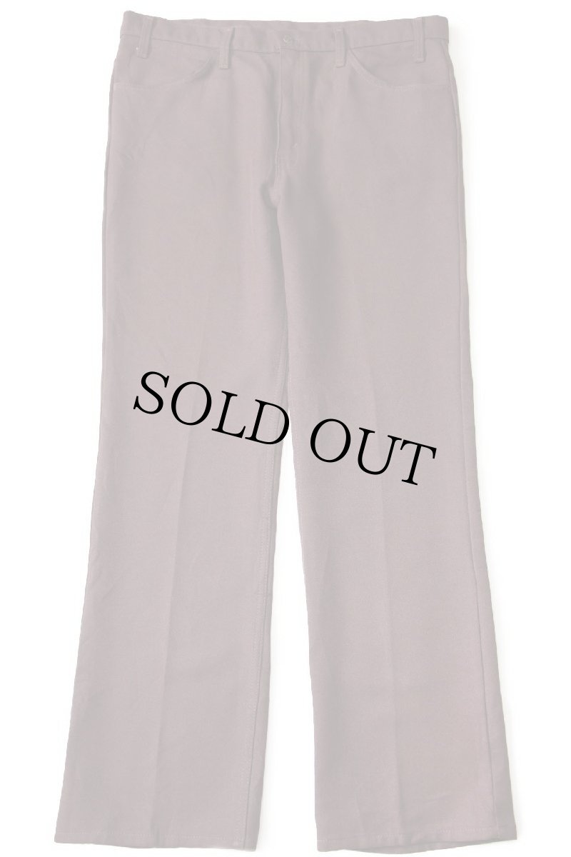 画像2: 80s USA製 Levi'sリーバイス 517 ポリエステルパンツ 焦げ茶 w38 L32★99 スタプレ (2)