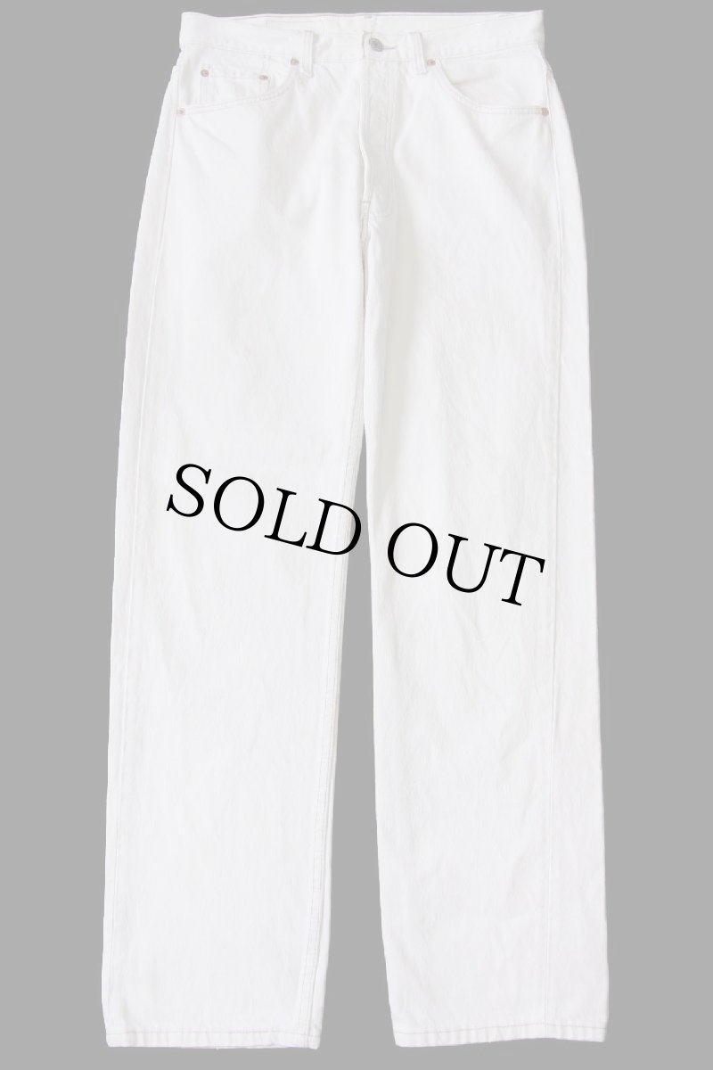 画像2: 90s USA製 Levi'sリーバイス 501 カラーデニムパンツ 生成り w34 L32 (2)