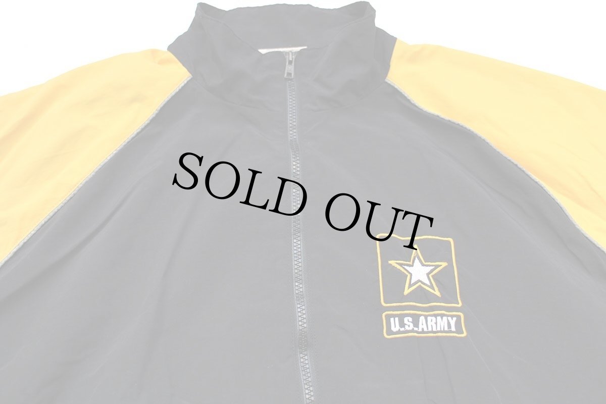 画像3: 00s 米軍 U.S.ARMY ロゴ刺繍 RECRUITING ナイロンジャケット 黒 XL-R (3)