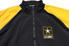 画像3: 00s 米軍 U.S.ARMY ロゴ刺繍 RECRUITING ナイロンジャケット 黒 XL-R (3)