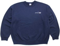 画像1: 00s carter's OSHKOSH B'GOSH ロゴ刺繍 スウェット 紺 XL★A (1)