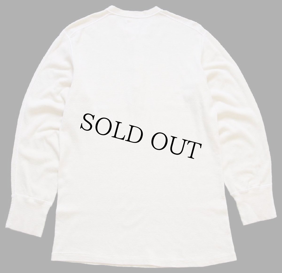 画像3: 70s 米軍 ヘンリーネック ウール×コットン アンダーシャツ ナチュラル L (3)