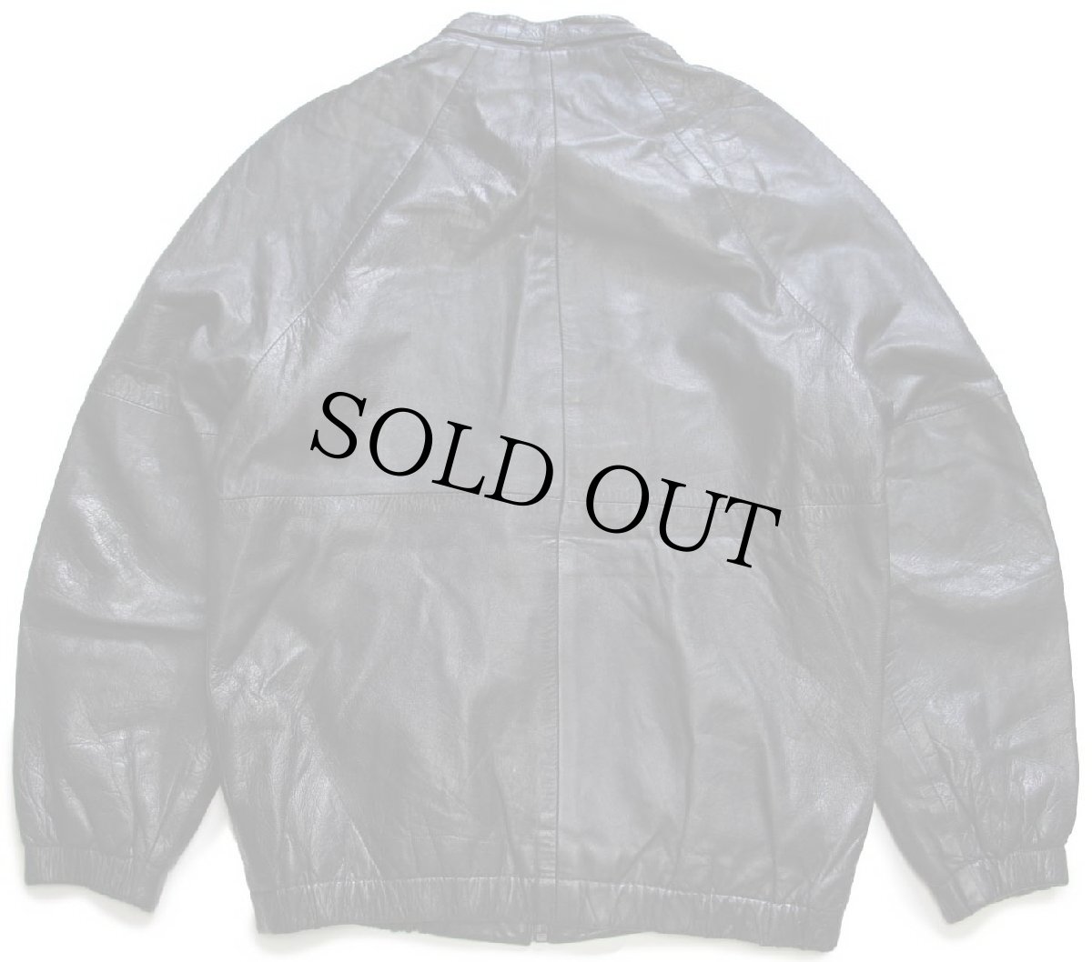 画像2: 80s Gerard Paul スタンドカラー レザージャケット 黒 48 (2)