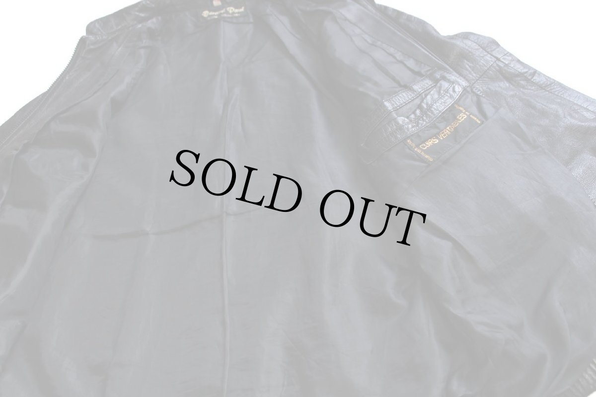 画像6: 80s Gerard Paul スタンドカラー レザージャケット 黒 48 (6)