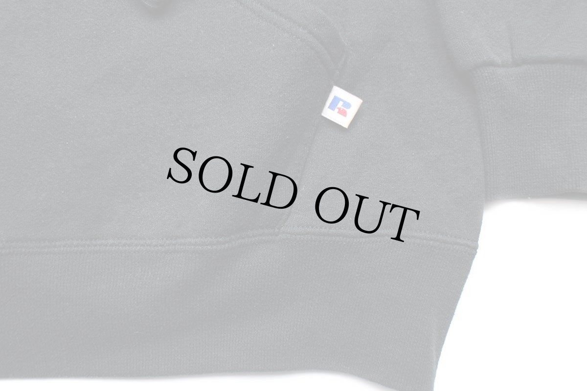 画像5: 90s メキシコ製 RUSSELLラッセル Air Capital スウェットパーカー 黒 L (5)