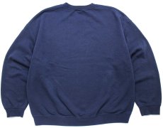 画像2: 00s carter's OSHKOSH B'GOSH ロゴ刺繍 スウェット 紺 XL★A (2)