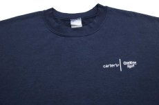 画像3: 00s carter's OSHKOSH B'GOSH ロゴ刺繍 スウェット 紺 XL★A (3)