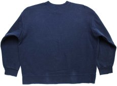 画像2: 90s イタリア製 Levi'sリーバイス ワンポイント コットン スウェット 紺 フェード XL★ユーロ (2)