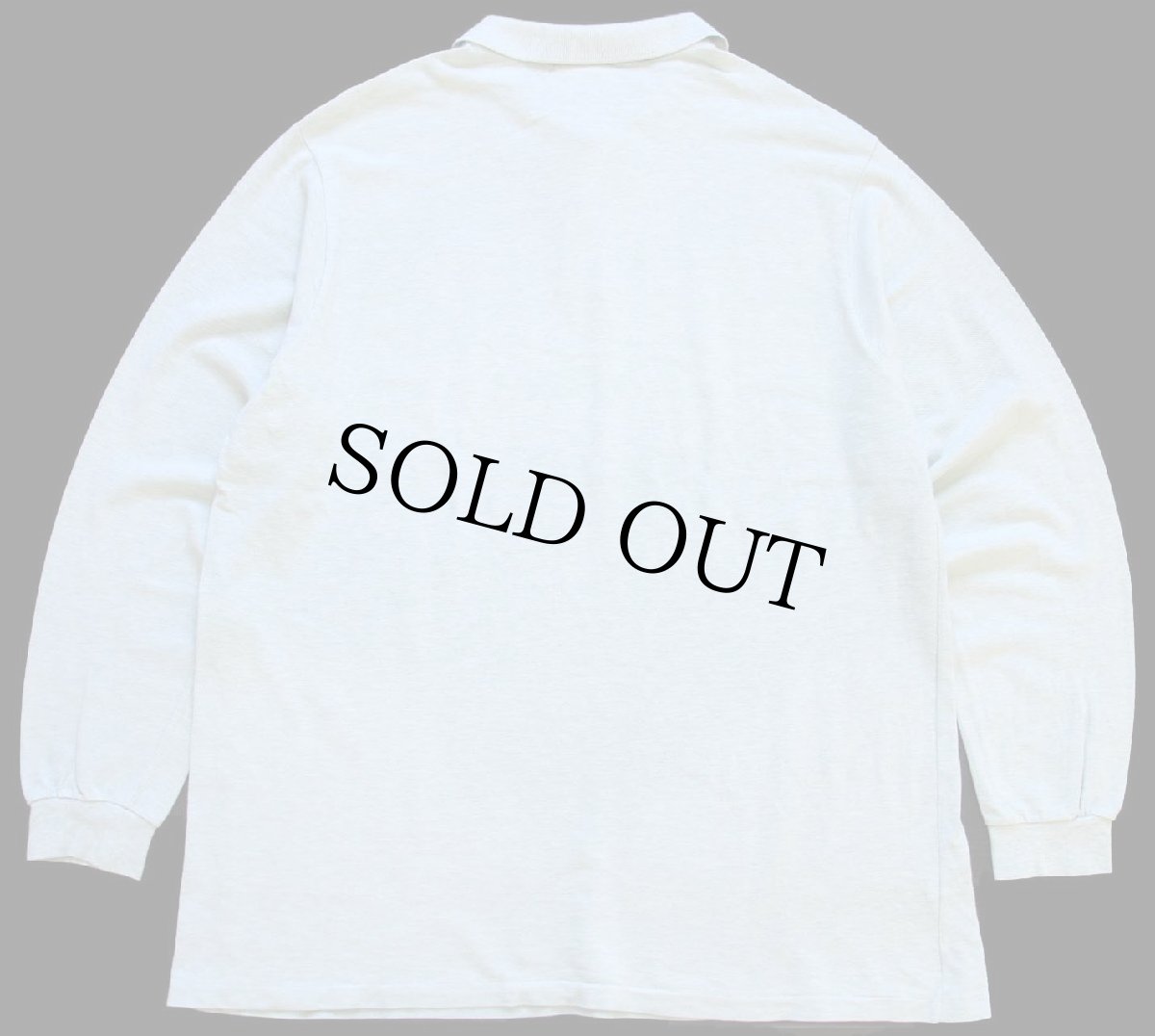 画像2: 70s フランス製 CHEMISE LACOSTE ラコステ ワンポイント コットン 鹿の子 長袖ポロシャツ 杢ライトグリーン 7 (2)