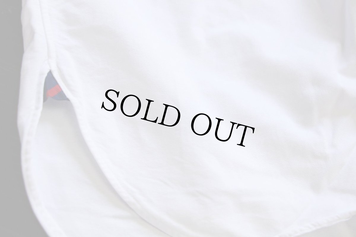 画像5: 00s ラルフローレン ワンポイント マチ付き ボタンダウン オックスフォード コットンシャツ 白 2XB★特大 (5)