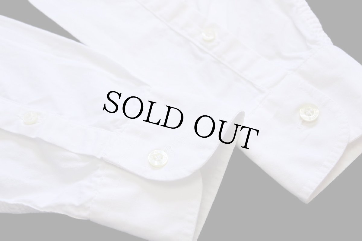 画像6: 90s イタリア製 Levi'sリーバイス ロゴ刺繍 ボタンダウン コットンシャツ 白 S★ユーロ (6)