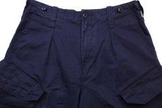 画像4: イギリス軍 BRITISH ROYAL NAVY COMBAT ワンタック カーゴパンツ 紺 92★01 ロイヤルネイビー (4)