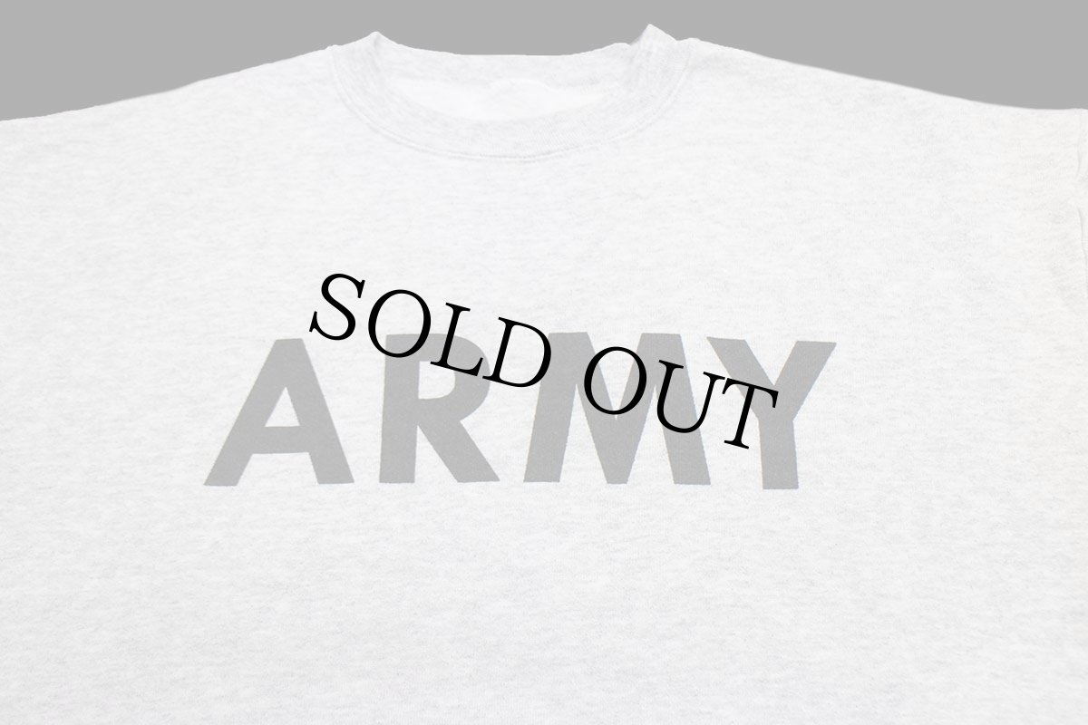 画像3: 90s 米軍 U.S.ARMY ロゴ スウェット 杢グレー (3)