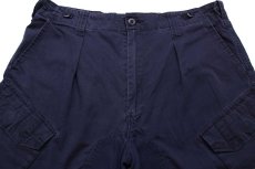 画像4: イギリス軍 BRITISH ROYAL NAVY COMBAT ワンタック カーゴパンツ 紺 100★06 ロイヤルネイビー (4)