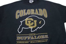 画像3: 90s USA製 Leeリー COLORADO BUFFALOES ビッグロゴ スウェット 黒 2XL★特大 (3)