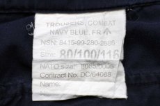 画像6: イギリス軍 BRITISH ROYAL NAVY COMBAT ワンタック カーゴパンツ 紺 100★05 (6)
